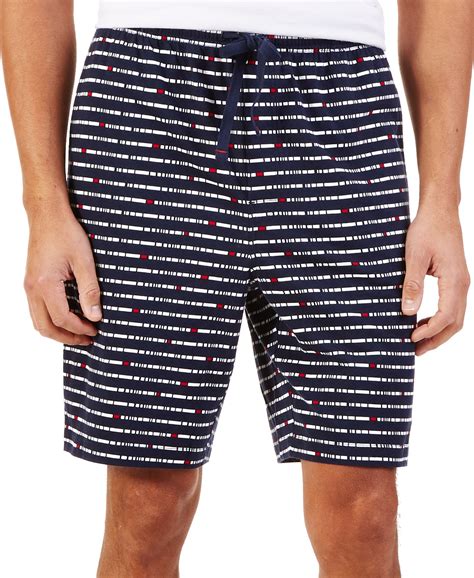 Nautica Mens Knit Stripe Pajama Shorts Pajamas Robes And Slippers