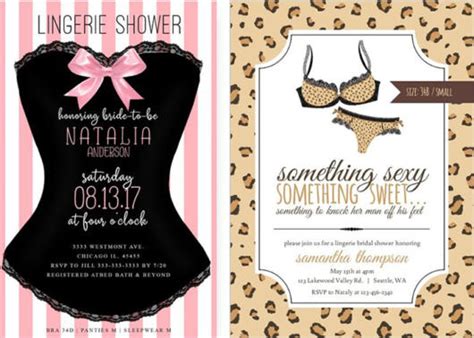 Convite Chá de Lingerie Modelos Cheios de Luxo e Glamour