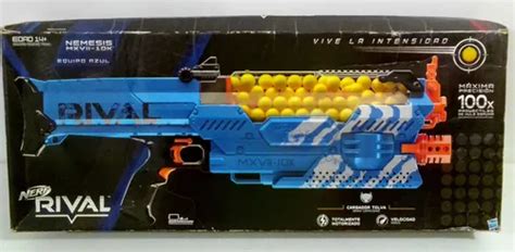 Nerf Rival Nemesis Mx Vii 10k Equipo Azul Motorizada Meses Sin Intereses