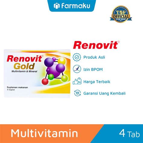 Jual Renovit Gold Multivitamin Mineral Usia Lanjut Strip Tablet