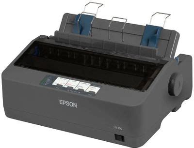 Принтер матричный Epson LQ-350 черно-белая печать, A4, цвет черный ...