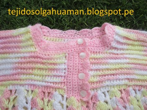 TEJIDOS OLGA HUAMAN Chompa O Chambrita Para Bebe Tejido A Crochet