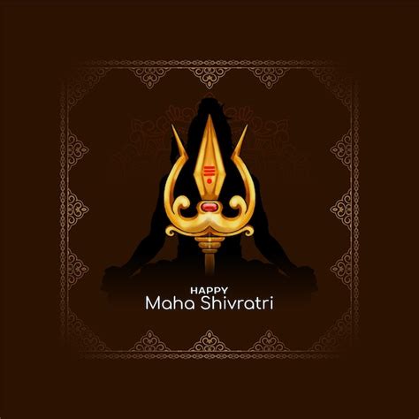 Feliz maha shivratri hindus festival cultural indiano fundo Vetor Grátis