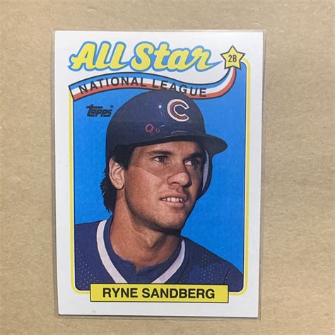 1989 Topps Baseball 387 Ryne Sandberg Chicago Cubs All Star EBay