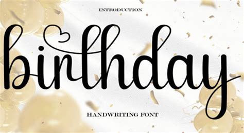 Birthday Font, Modern Font, Calligraphy Font, Wedding Font, Retro Font, Handwritten Font, Cricut ...