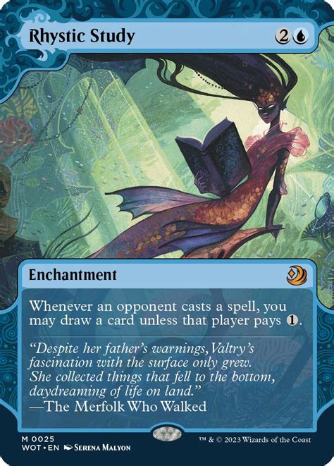 Rhystic Study Wilds Of Eldraine Enchanting Tales Card Kingdom