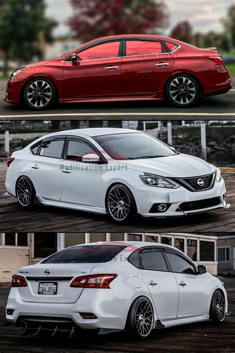 For 2013 2019 Nissan Sentra Wavy Mugen Smoke Tinted Window Visor Rain