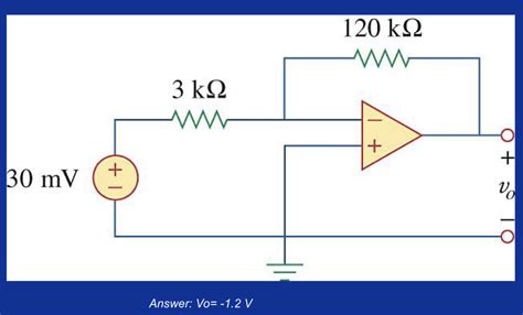 Solved Determine Vo In The Op CircuitAnswer Vo 1 2 V Chegg