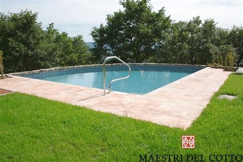 Bordo Piscina In Cotto Citt Della Pieve Perugia Umbria Maestri Del Cotto