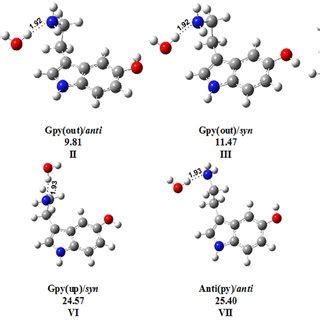 Fig S2 Optimized Geometries Of The Most Stable Conformers C And A Of