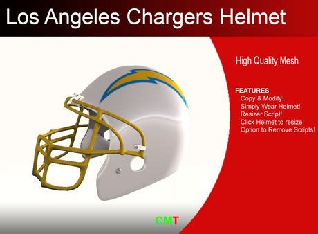 Second Life Marketplace - Los Angeles Chargers Helmet