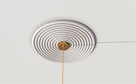 Modern Plaster Ceiling Medallion With Wave Patterns, Minimalism Style ...