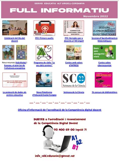 Full Informatiu Novembre 2022 Servei Educatiu De L Alt Urgell