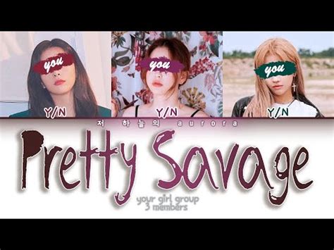 your girl group 3 members Pretty Savage BLACKPINK 블랙핑크 color