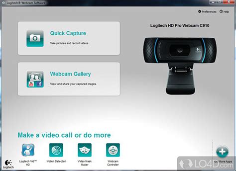 Logitech Webcam Software - Screenshots