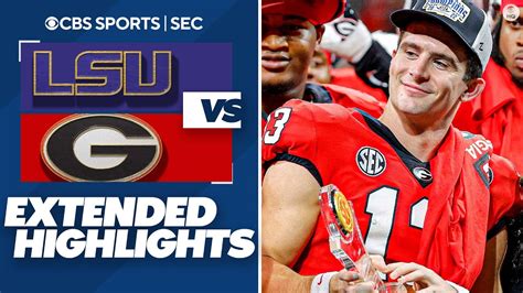 No. 14 LSU vs No. 1 Georgia I SEC Championship Extended Highlights I CBS Sports HQ