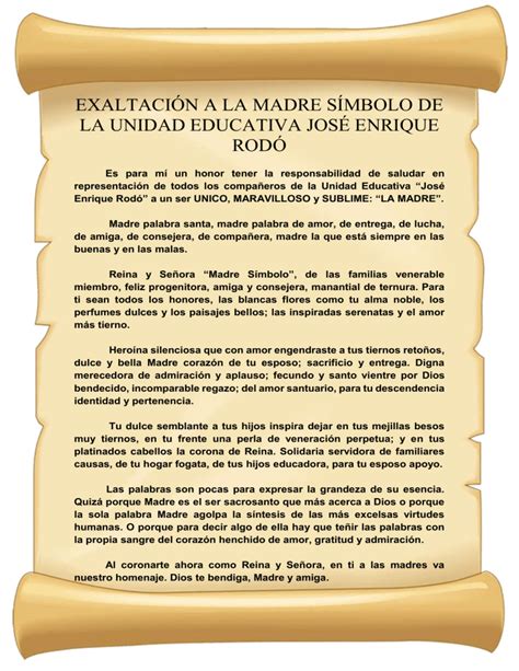 Exaltacion A Las Madres