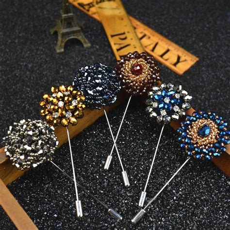 Buy Mdiger Fashion Daisy Flower Lapel Pins Beaded