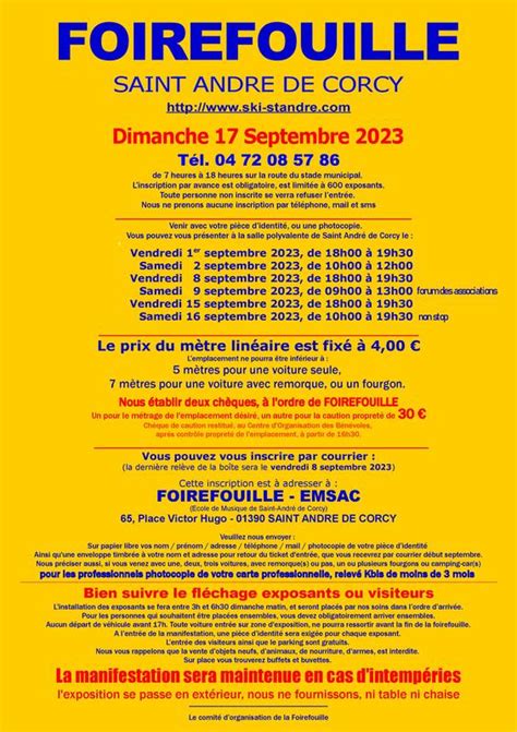 Foirefouille Saint André de Corcy 01390 17 Septembre 2023