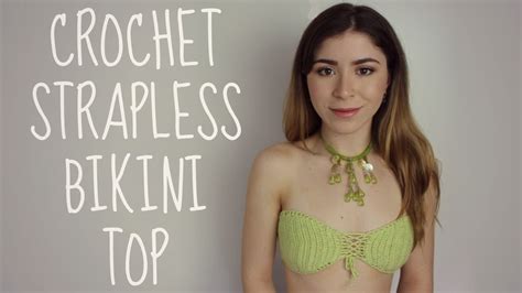 Crochet Tutorial Strapless Bikini Top Super Easy YouTube
