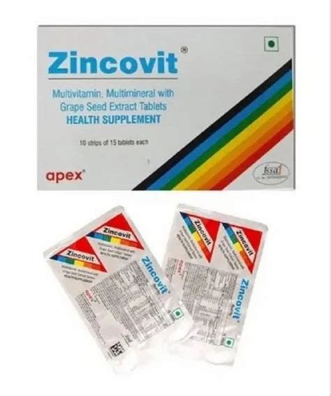 Zincovit Multivitamin Tablet At Rs 73 20 Stripe Adambakkam Chennai