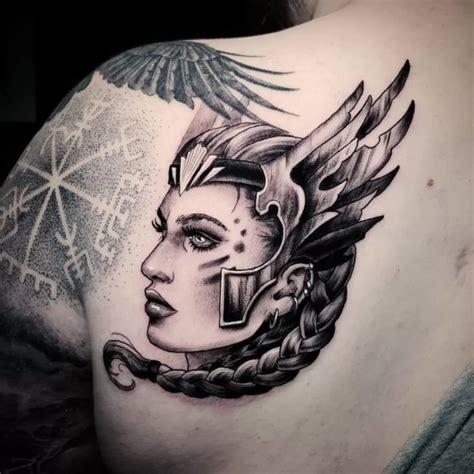 Realistic Shoulderblade Freya Tattoo Tattoogoto