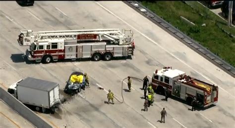 Northbound I 95 Reopens At Dolphin Expressway Hours After Fatal Crash