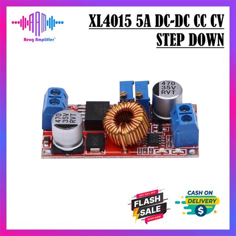 Jual Xl4015 5a Dc Dc Cc Cv Step Down Lithium Charger Power Supply