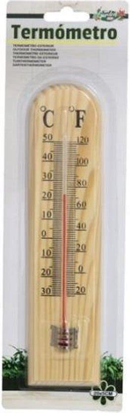 Binnen Buiten Thermometer Hout X Cm Binnen Buitenthermometers Bol