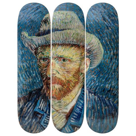 Original Vintage Art Exhibition Poster Vincent Van Gogh Self Portrait