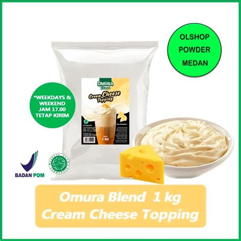 Jual TOPPING Cream Cheese 1Kg Topping Krim Keju Premium Shopee