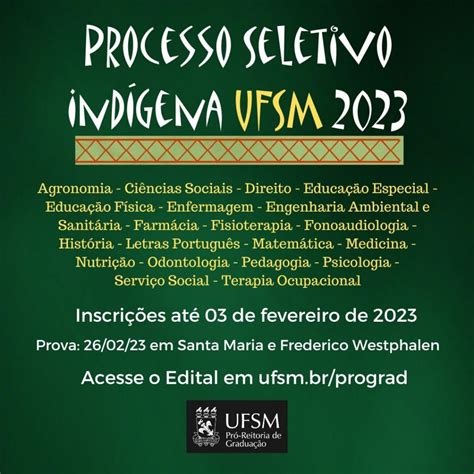 Processo Seletivo Indígena 2023 Da Ufsm Está Com Inscrições Abertas Até