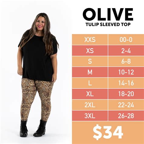 Lularoe Bailey Size Chart