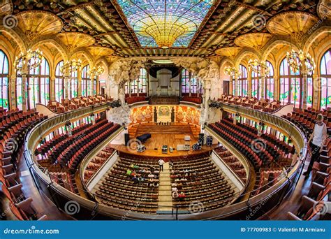 Palau De La Musica Catalana Barcelona Editorial Stock Photo Image Of