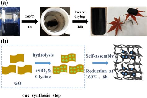 A Synthesis Process Of Sio2nga B Schematic Diagram Of One Step