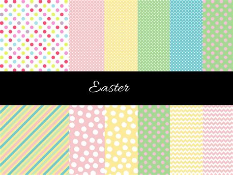 Pastel Easter Digital Paper Magical Printable