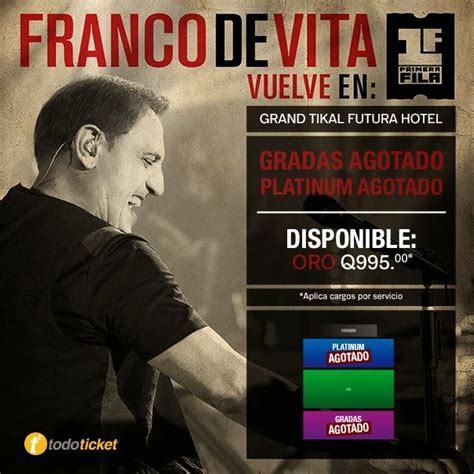 Franco De Vita Tour Primera Fila El HIT GUATE RADIO