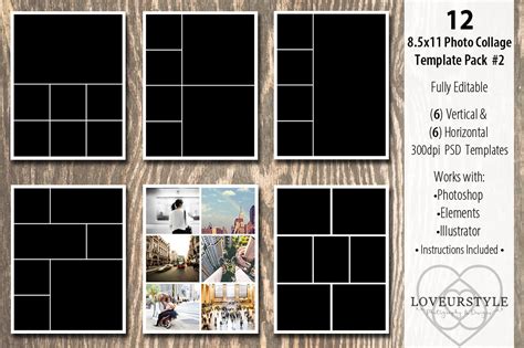 Free 12 Designs For Your Photo Album In Psd Indesign