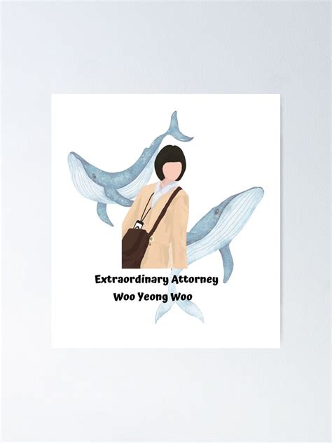 Extraordinary Attorney Woo Two Whale Background Poster For Sale By