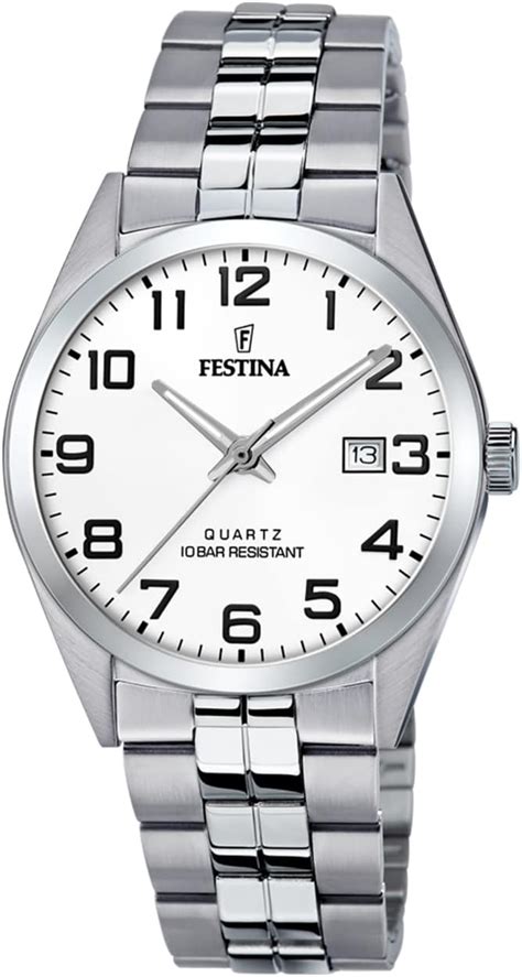 Festina Damen Armbanduhr ACERO CLASICO Analog Quarz Edelstahl F16748 2