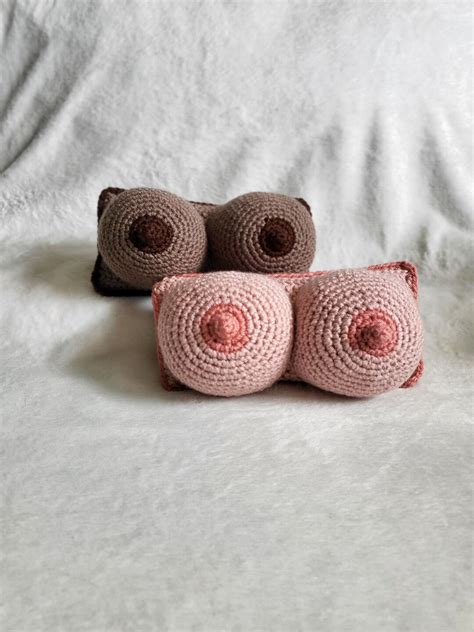 Crochet Boob Pillow Etsy