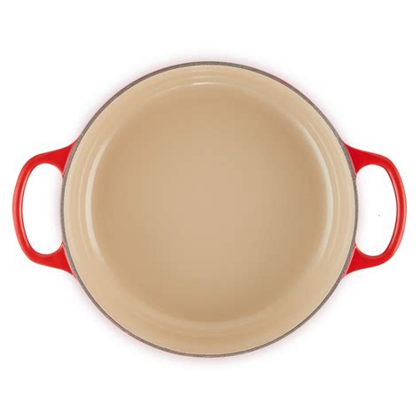 Le Creuset Signature Gourmet Bräter rund 24 cm Kirschrot