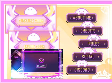 Free Stream Overlay Panels Slime Pastel By Evalice On Deviantart