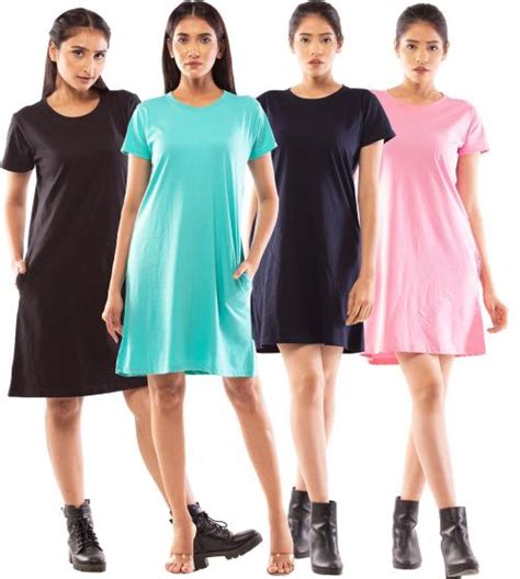 Buy Lappen Fashion Women Green Light Blue Black Pink Solid Cotton