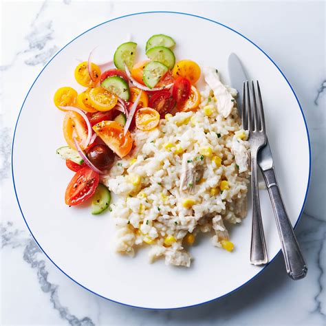 Risotto au poulet et au maïs Poulet ca