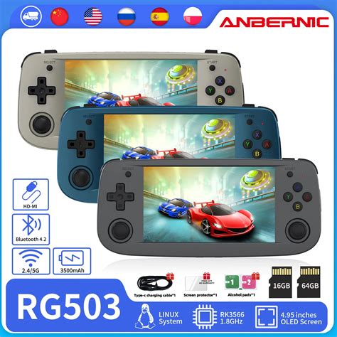 Anbernic Rg Retro Handheld Game Console Inch Oled Screen Linux