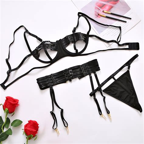 Ins Best Selling Lingerie Sets Hollow Out Sexy Nightclub Erotic