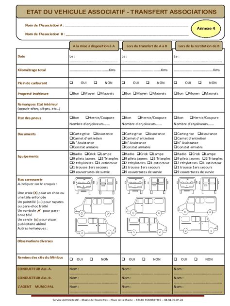 Remplissable En Ligne Convention De Mise A Disposition Du Vehicule
