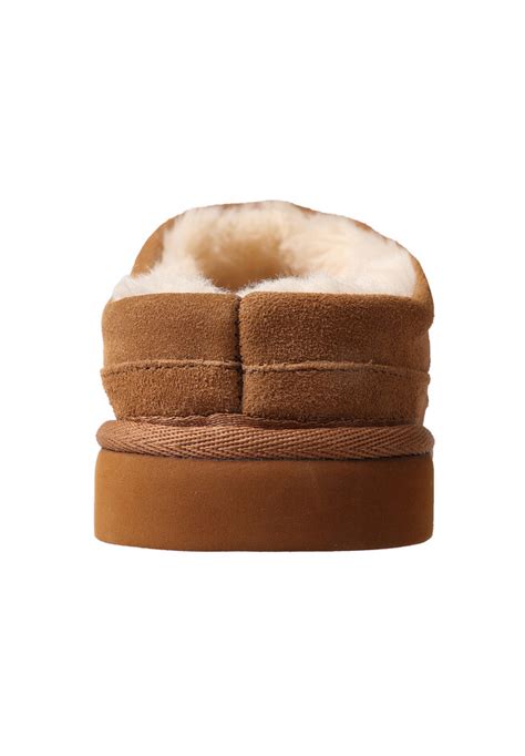 Jules Mule Slipper Suede And Faux Fur Clog Chestnut Multi Catherines