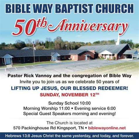 50th Anniversary Bible Way Baptist Church